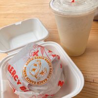 All wrapped up  at Mercy Burger in East London