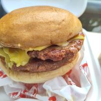 Burger at Mercy Burger in East London