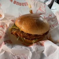   at Mercy Burger in East London