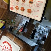   at Mercy Burger in East London