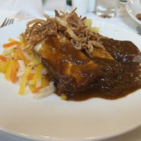 Vegan tofu dish  at Café Central in Vienna