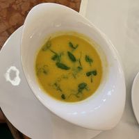 Vegan mais soup   at Café Central in Vienna