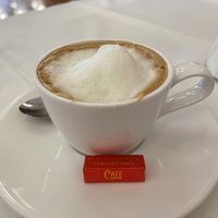 Vegan cappuccino   at Café Central in Vienna