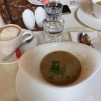 Vegan aardappelsoep   at Café Central in Vienna