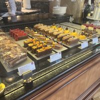 clearly labeled vegan sweets that were fun&colorful   at Café Central in Vienna