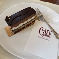Vienna macchiato cake   at Café Central in Vienna