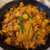 Viennese noodles and white cabbage at Café Central in Vienna