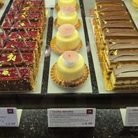 Three vegan patisserie options at Café Central in Vienna