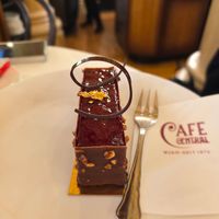 Blackcurrant and nougat at Café Central in Vienna
