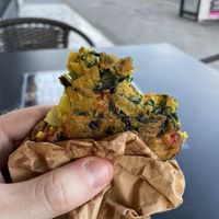 Plantain fritter (was so tasty I ate most of it before I remembered to take a picture)  at Soul & Eden in West London