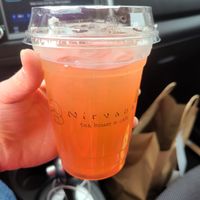 Blood orange lemonade  at Nirvana Tea House & Cafe in Millis