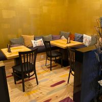 Rear seating area at Nirvana Tea House & Cafe in Millis