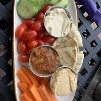 Hummus platter  at Nirvana Tea House & Cafe in Millis