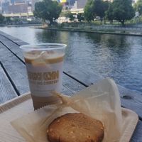 Outside seating at Brooklyn Roasting Company - Kitahama in Osaka