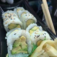 I asked the chef at the counter to make avocado roll, which he was happy to help. at Central Market in Southlake