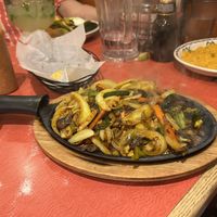 Veggie fajitas   at Vaqueros Mexican in Steamboat Springs