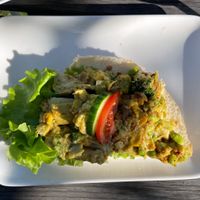 Sandwich with veggies  at Carlas Cafe in Oerebro