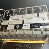 The menu (April 2024)  at Bōru Bowl Bar in Malmo