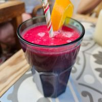 the beet root juice at Mia Cafe in Marbella