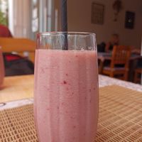 Melon smoothie at Pisekar Vegan Food in Antalya