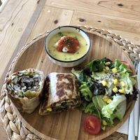 Mushroom burrito at Pisekar Vegan Food in Antalya