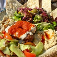 Felafel plate. at Pisekar Vegan Food in Antalya