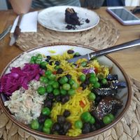 Vegan tofu bowl, yummy at Pisekar Vegan Food in Antalya