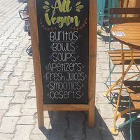 Outside at Pisekar Vegan Food in Antalya