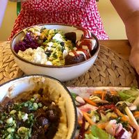 Bol de falafel  at Pisekar Vegan Food in Antalya