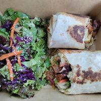 Tofu burrito at Pisekar Vegan Food in Antalya