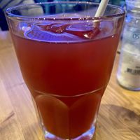 Home made red ice tea  at WASBAR - Melkmarkt in Antwerpen