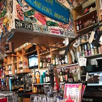 beachy bar at Clare & Don's Beach Shack in Falls Church