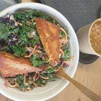 Mmmm Mediterranean salad and Ethiopian soup at Antiox in Hagerstown