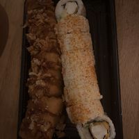 Vegan rolls with vegan shrimp   at Sushi Time in Utrecht