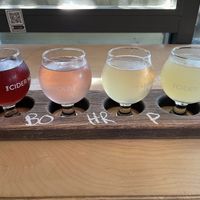 Cider flight  at The Cider House in Vancouver