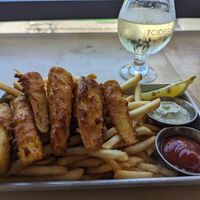 'fish & chips' at The Cider House in Vancouver