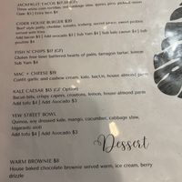 All vegan but a bit overpriced   at The Cider House in Vancouver