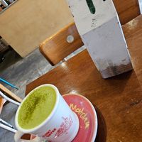 Matcha Latte with soymilk at Third Wheel Coffee Co in Paihia