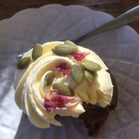 And the vegan carrot cake  at Getaway Garden Cafe in Agnes Water