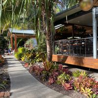 The walk around the cafe at Getaway Garden Cafe in Agnes Water