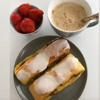 MY breakfast this morning.  at Bakkerij Hans in Tielt-winge