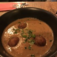 Peanut soup at COCO in Rotterdam