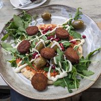 Falafel flatbread at De Oranjerie in Joure