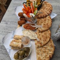 Vegan sharing platter (for two) at De Oranjerie in Joure