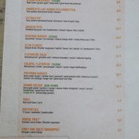 Lunch menu at De Oranjerie in Joure