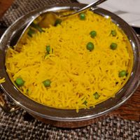 Spiced rice with peas at Indigo - Pest in Budapest