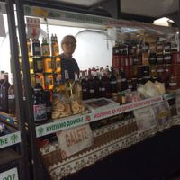 The stall at Prodaja Domacih Proizvoda Kalenic Pijaca in Belgrade