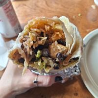 Deluxe vegan burrito at Hey Juan Burritos in Arcata