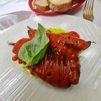 Roasted aubergine at Taverna della Gelosia in Ostuni