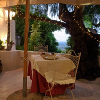Lovely outdoor seating at Taverna della Gelosia in Ostuni